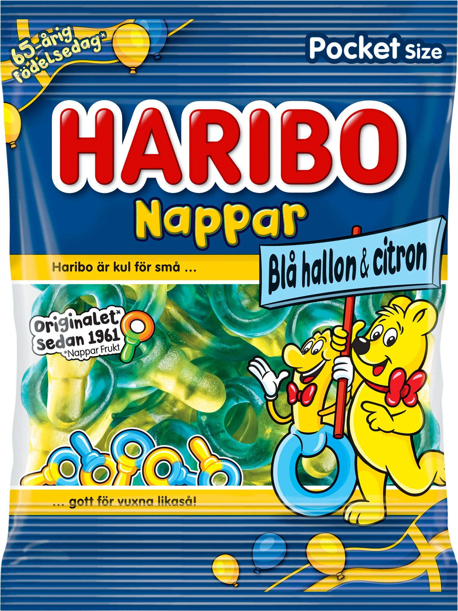 Nappar Blå Hallon & citron