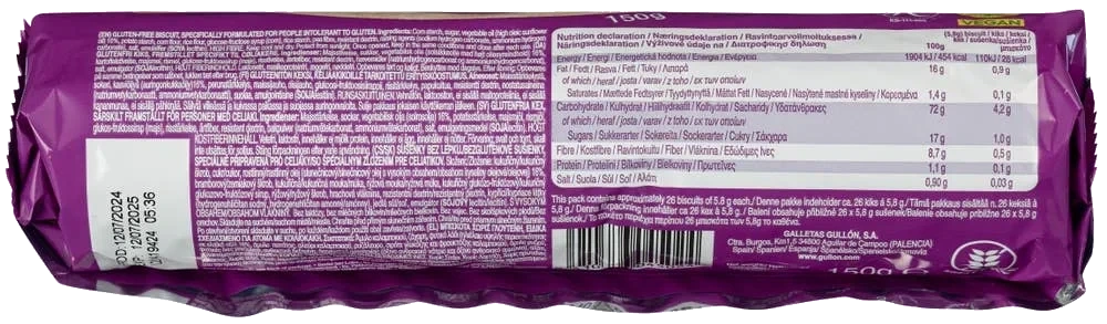 Glutenfrie digestives