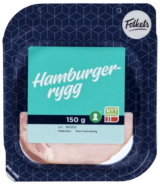 Hamburgerrygg 150g Folkets