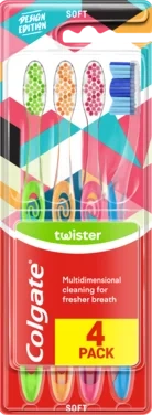 Colgate Twister Soft Tannbørste 4pk
