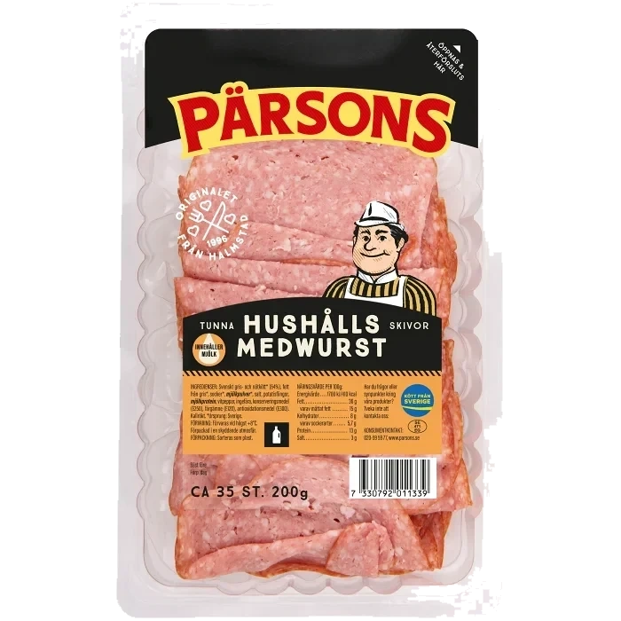 Hushållsmedwurst 200g Pärsons