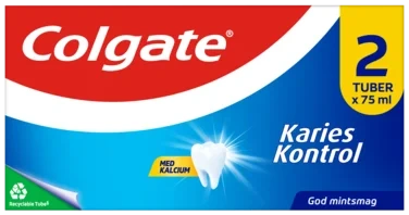 Colgate Karies Kontroll Tannkrem 2 X 75 ml