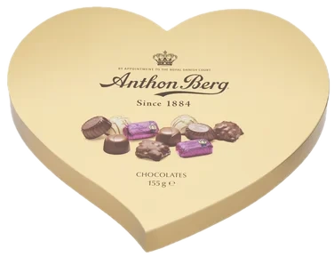 Anthon Berg Gulleske Hjerteformet 155g