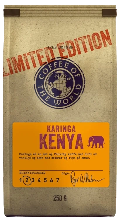 Karinga Kenya Hele Bønner 250g Cotw
