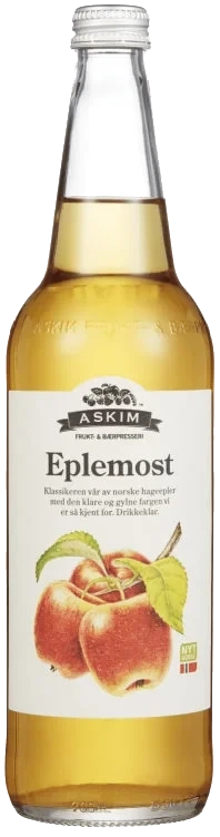 Eplemost Klar 0,7l Fl Askim Frukt – og Bærpresseri