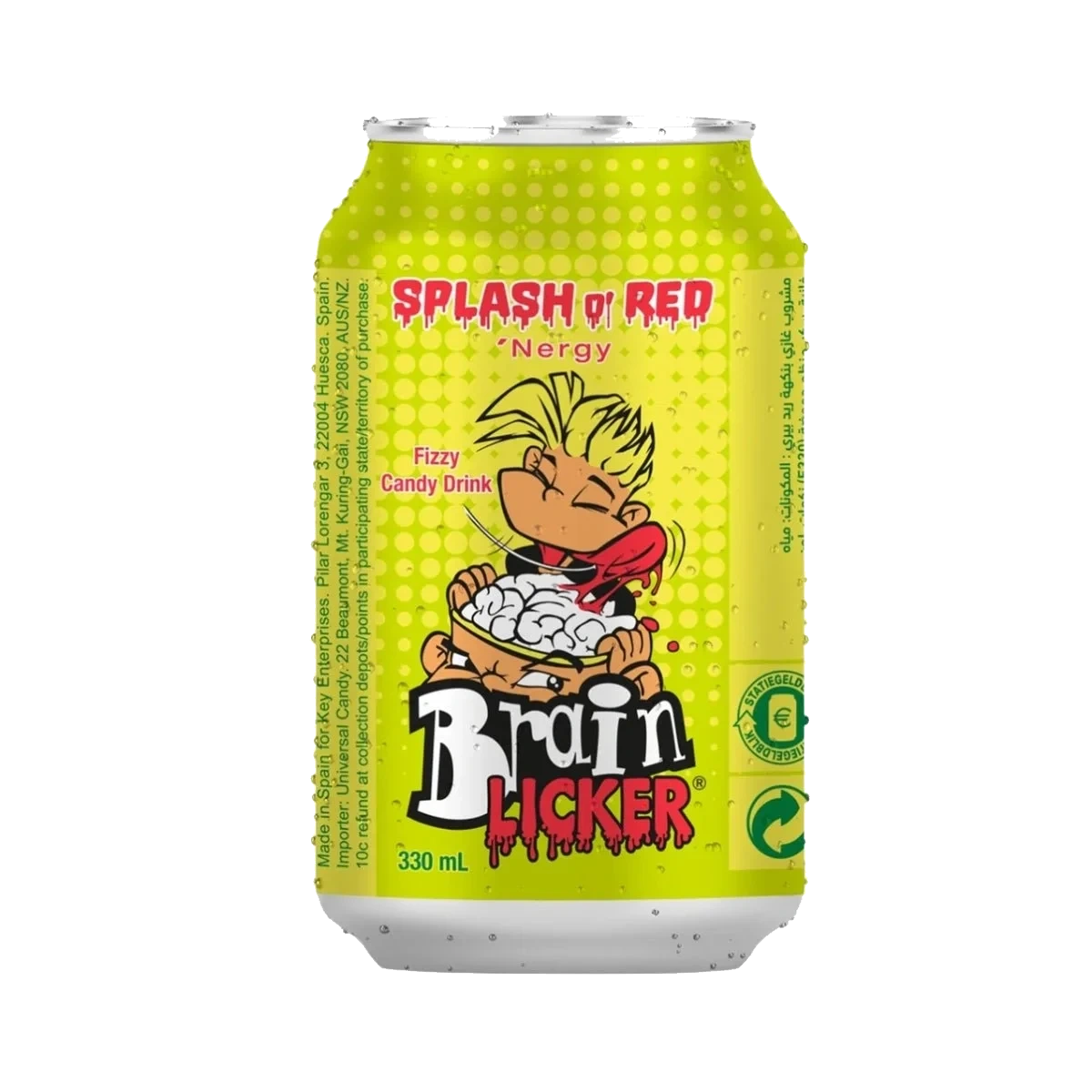 Brain Licker Sour Soda Strawberry 330 ml
