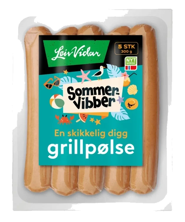Grillpølser 300g Leiv Vidar Sommervibber