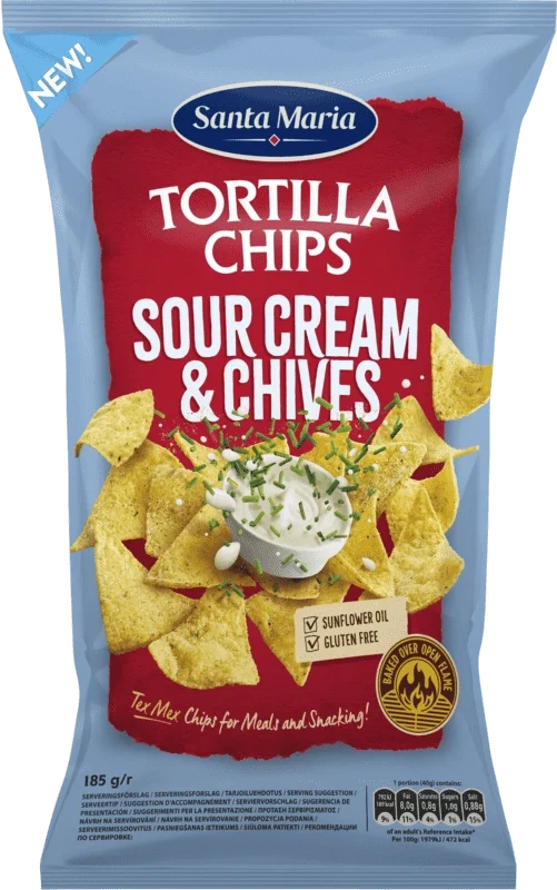 Santa Maria Sour Cream Chips 185g