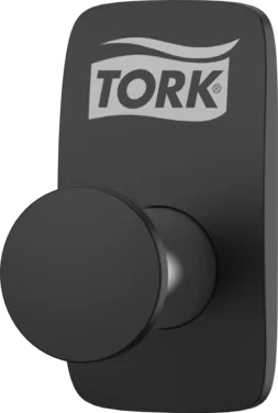 Knagg Ss Stål/svart Tork