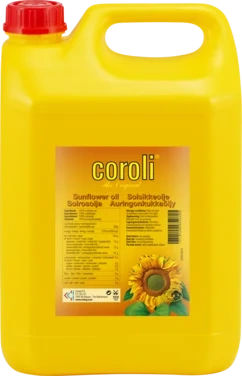 Solsikkeolje Coroli Jc Hdpe 5lx4