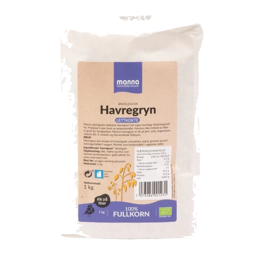 Havregryn Lettkokte 1 kg