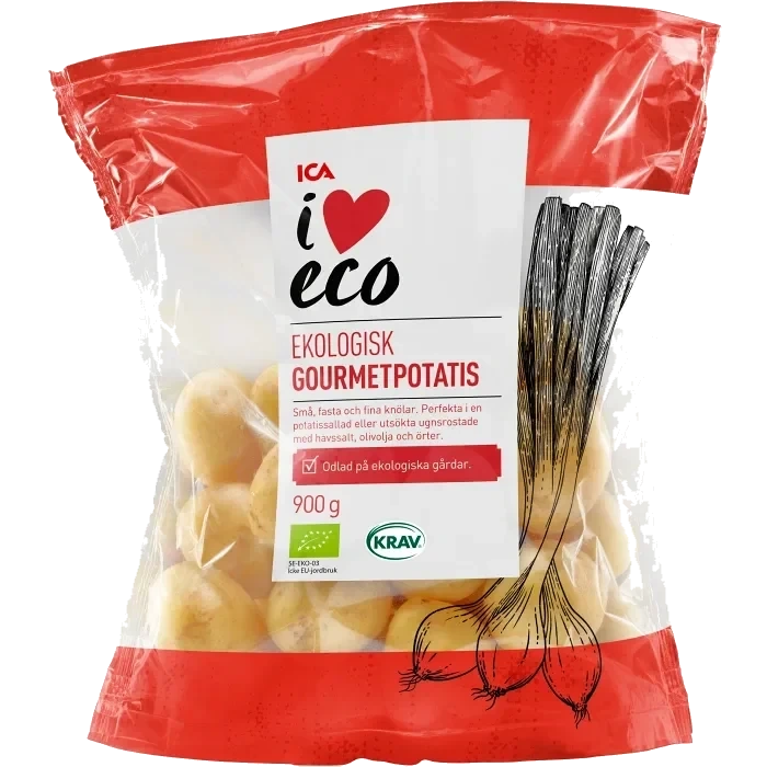Gourmetpotatis Ekologisk 900g Klass 1 ICA I love eco