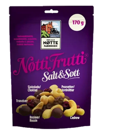 Nøtti Frutti Salt & Søtt 170g
