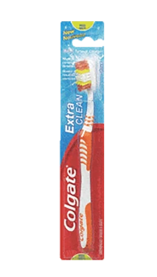 Colgate Medium Tannbørste Extra Clean stk Assorterte Farger