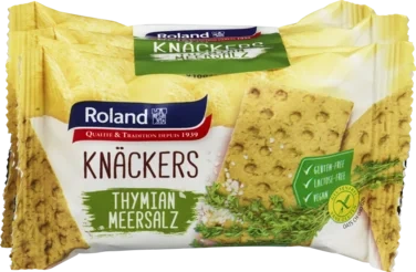 Crackers Timian Salt glutenfri 140g Roland
