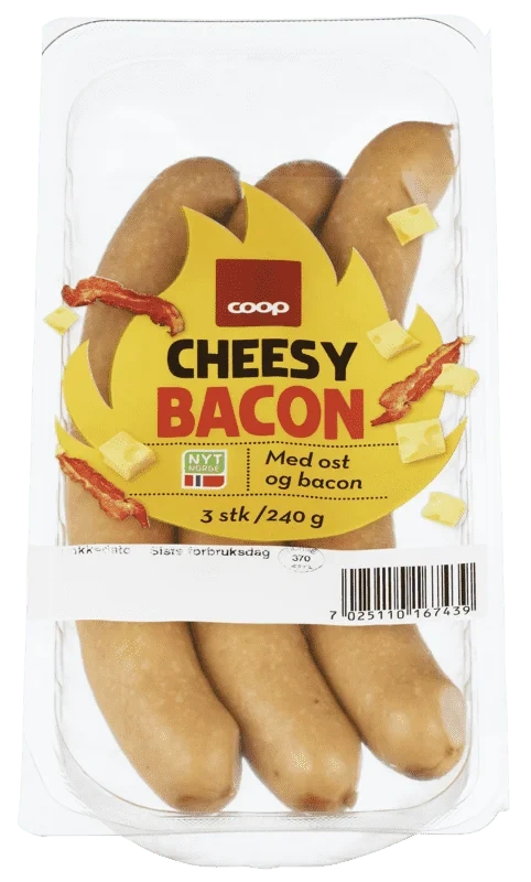 Coop Cheesy Bacon 240g