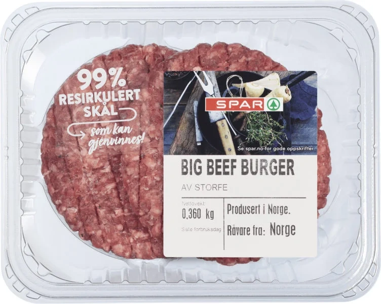 Burger Big Beef 2x180g Spar