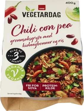 Coop Vegetardag Chili Con Pea 400g