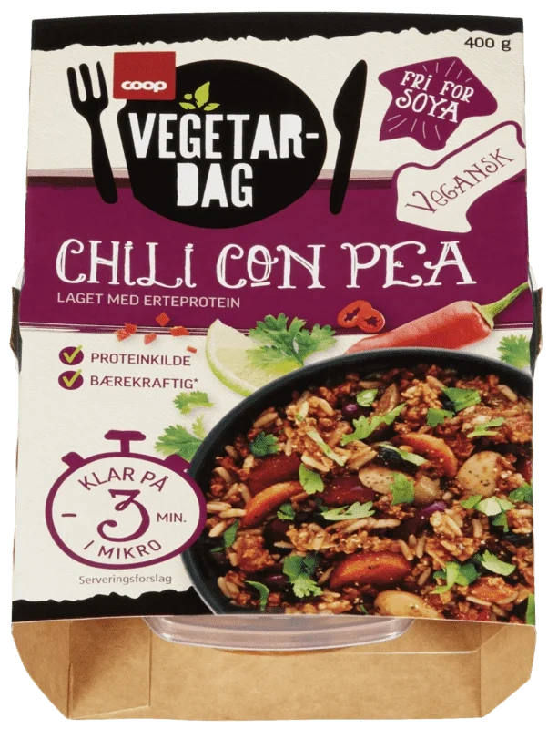 Coop Vegetardag Chili Con Pea 400g