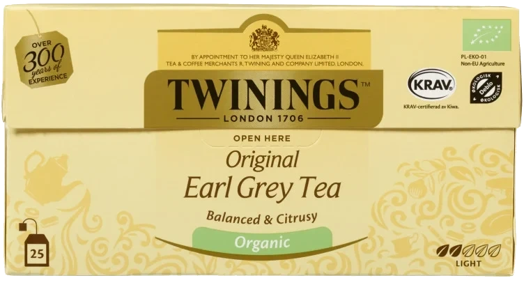 Earl Grey Tea Økologisk 25pos Twinings
