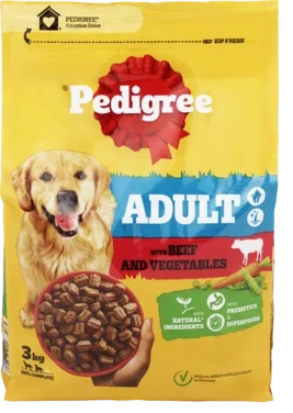 Pedigree Adult Beef Veg 3kg