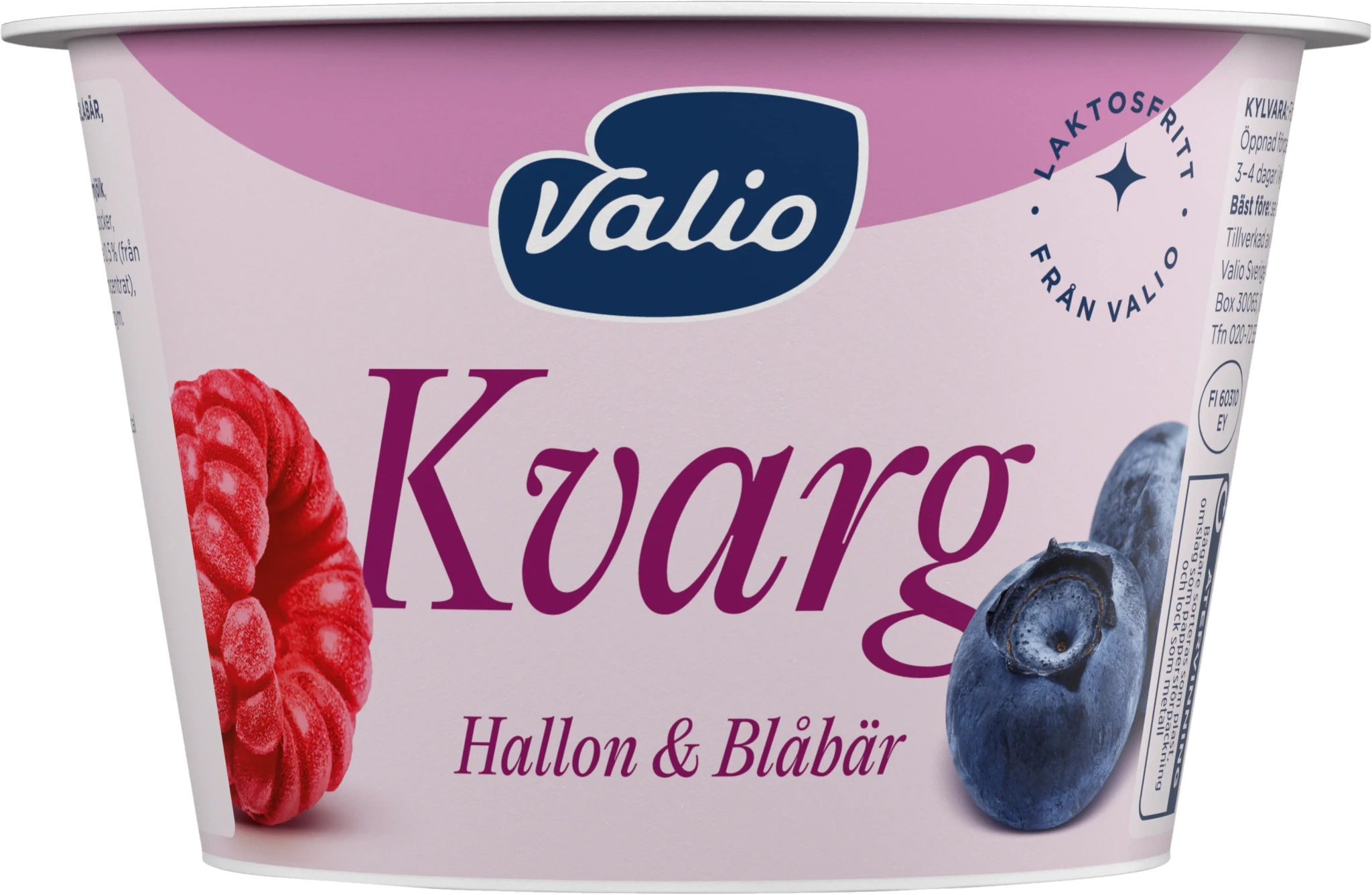 Laktosfri Kvarg Hallon & Blåbär 7%