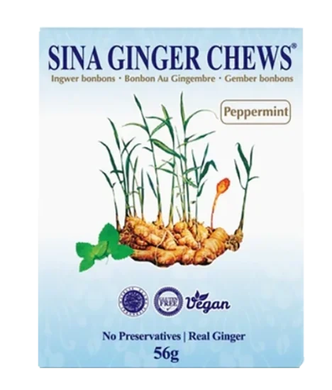 Sina Ginger Candy Peppermint 56g