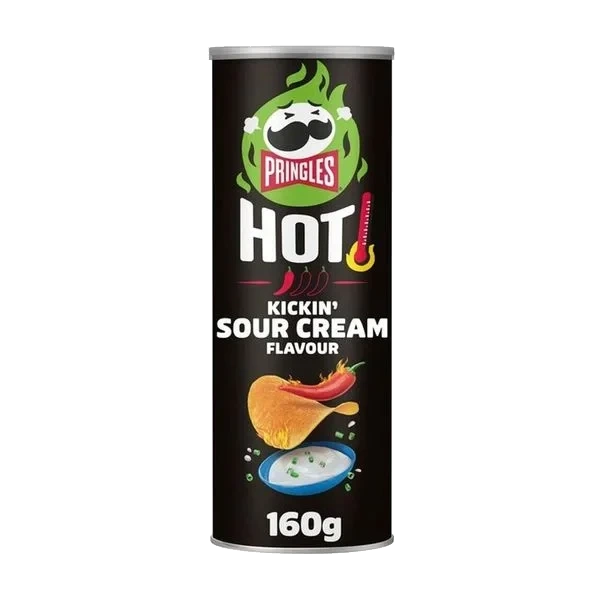 Pringles Hot Kickin' Sour Cream 160g