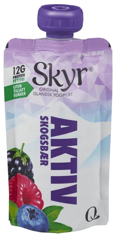 Q Skyr Aktiv Skogsbær 125g