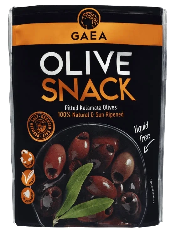 Olive Snack Kalamata u/Sten 65g Gaea