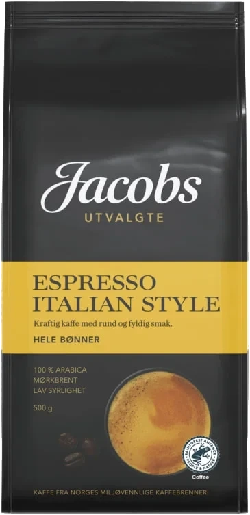 Espresso Italian Hele Bønner 500g Jacobs Utvalgte