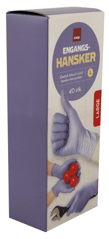 Coop Engangshansker Large 40stk