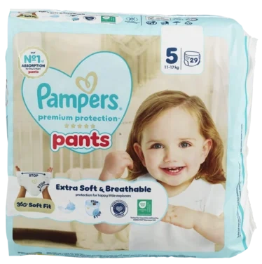 Pampers Bleier Prem Prot Pants S5 11-17kg 29stk