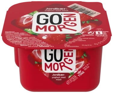 Go Morgen Yoghurt Jordbær 190g Tine