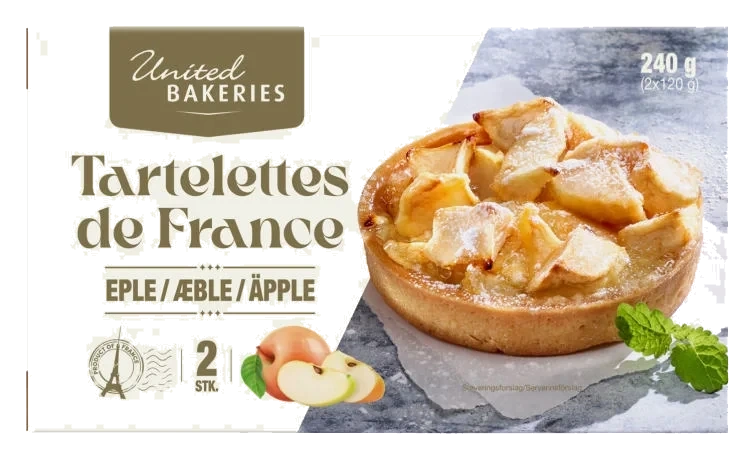 Epleterte Fransk 2x120g United Bakeries