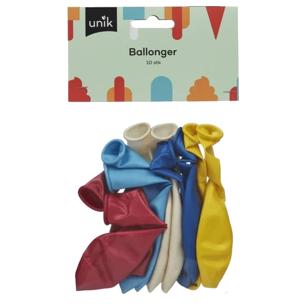 Ballonger Metallic 10stk Unik