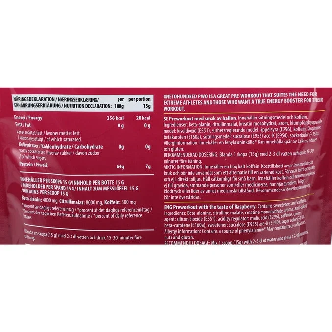 Pre-Workout Sour Raspberry