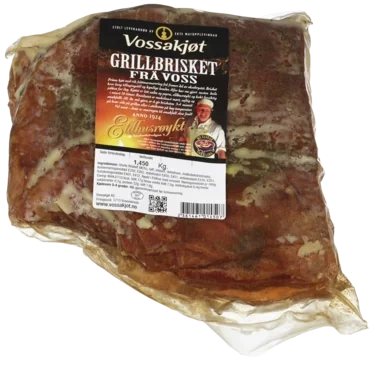 Grillbrisket Eldhusrøykt 1.5kg Vossakjøt