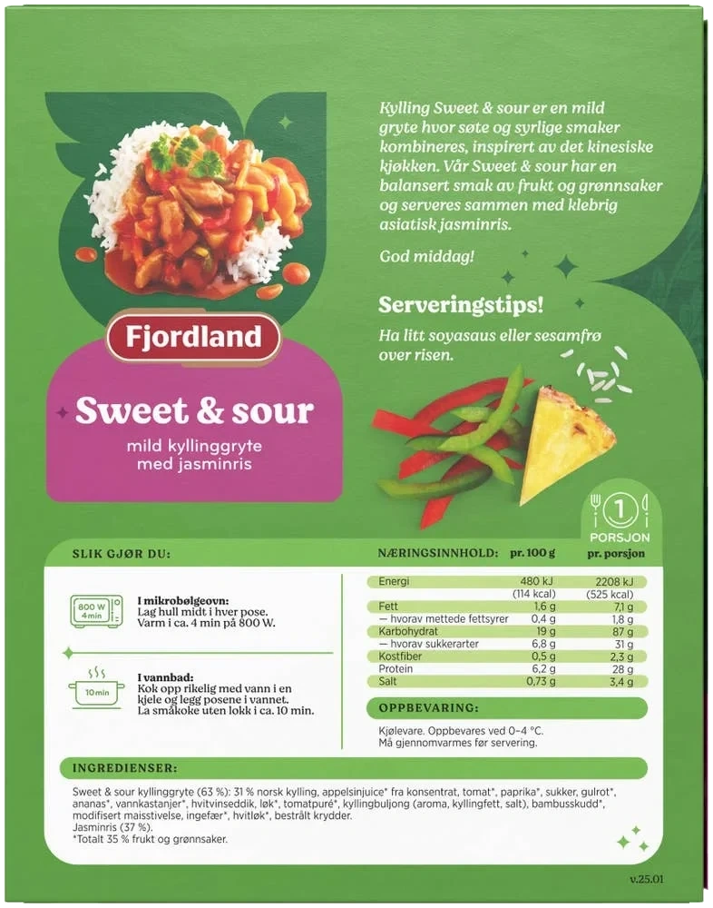 Sweet & Sour kyllinggryte