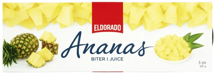 Ananas i Biter i Juice 3x227g Eldorado