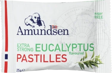 Amundsen Pastilles med Eucalyptus Smak Gir Frisk Pust
