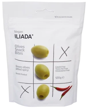 Oliven Grønn m/Chili u/Sten 120g Iliada