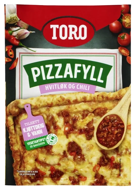 Toro Pizzafyll Hvitløk&Chili 21x60g