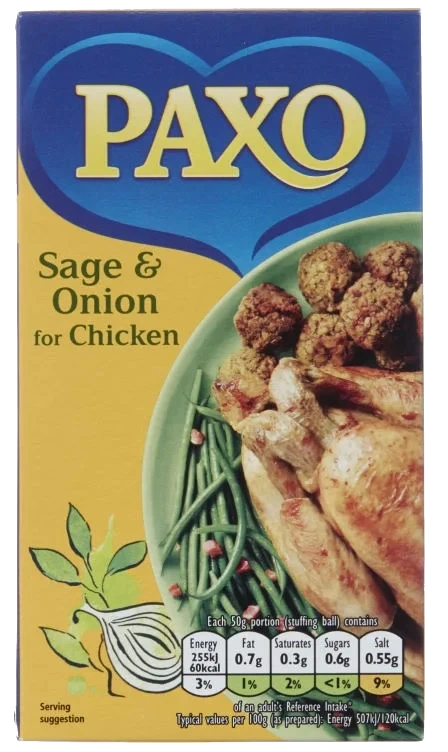 Stuffingmix Sage&Onion 85g Paxo