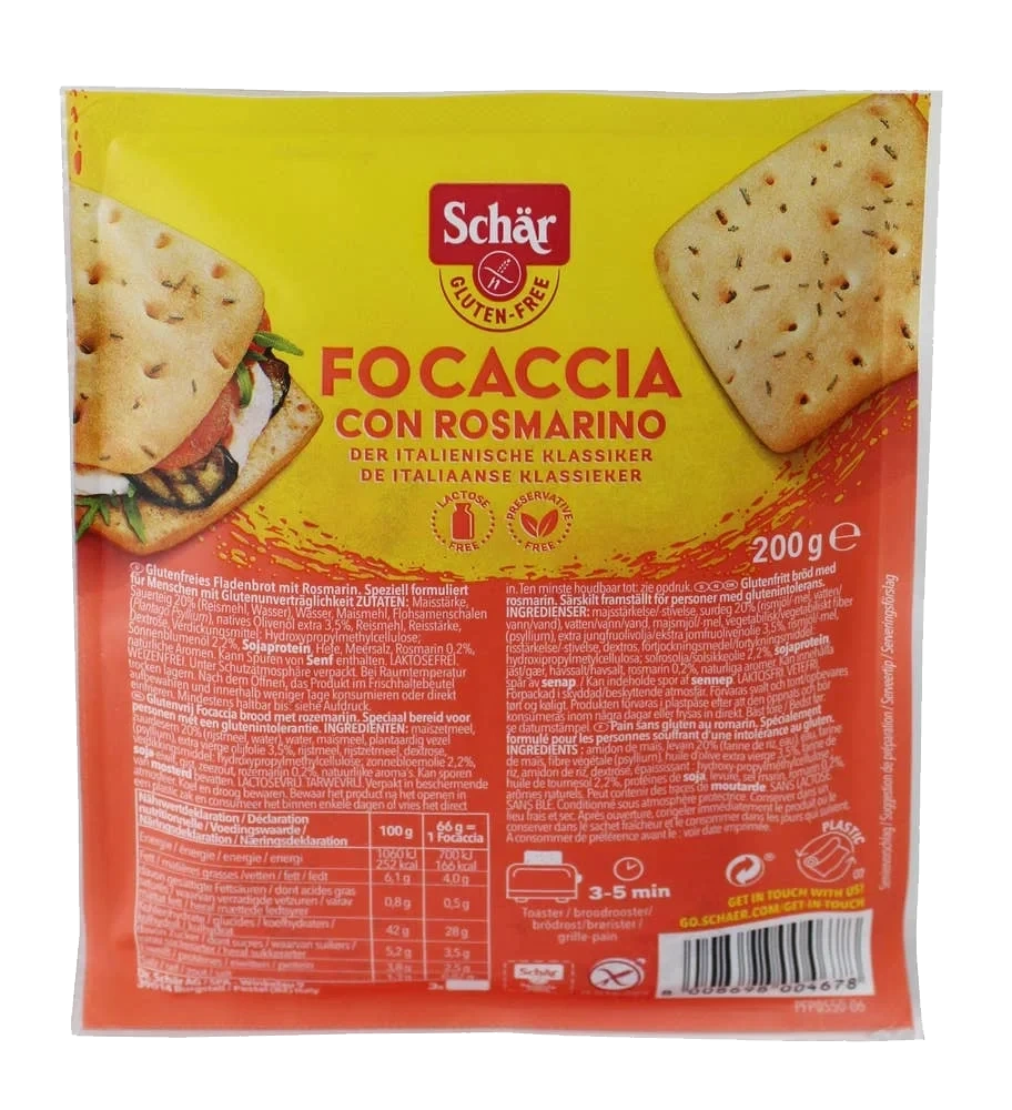 Focaccia med Rosmarin
