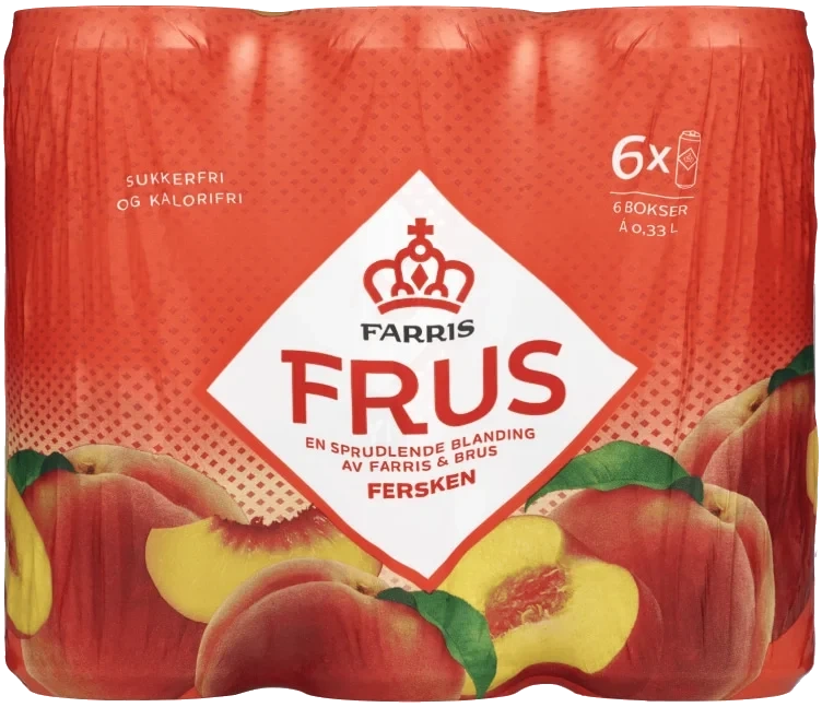 Farris Frus Fersken 0,33lx6 boks