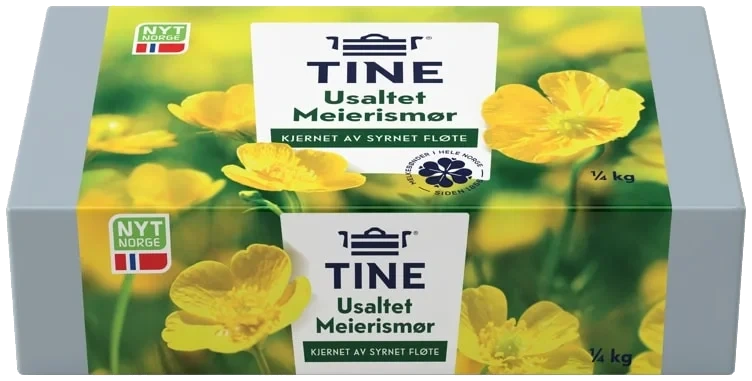 Smør Usaltet 250g Tine