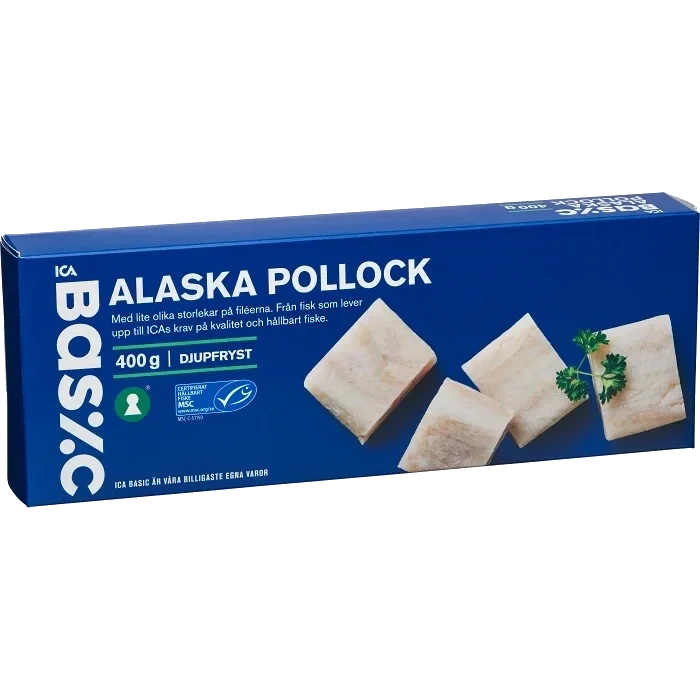 Alaska pollock Fryst 400g ICA Basic