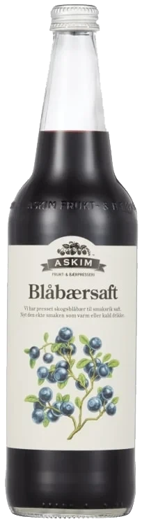 Blåbærsaft 0,7l Fl Askim Frukt – og Bærpresseri
