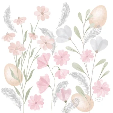 Serviett 3l33cm Soft Easter
